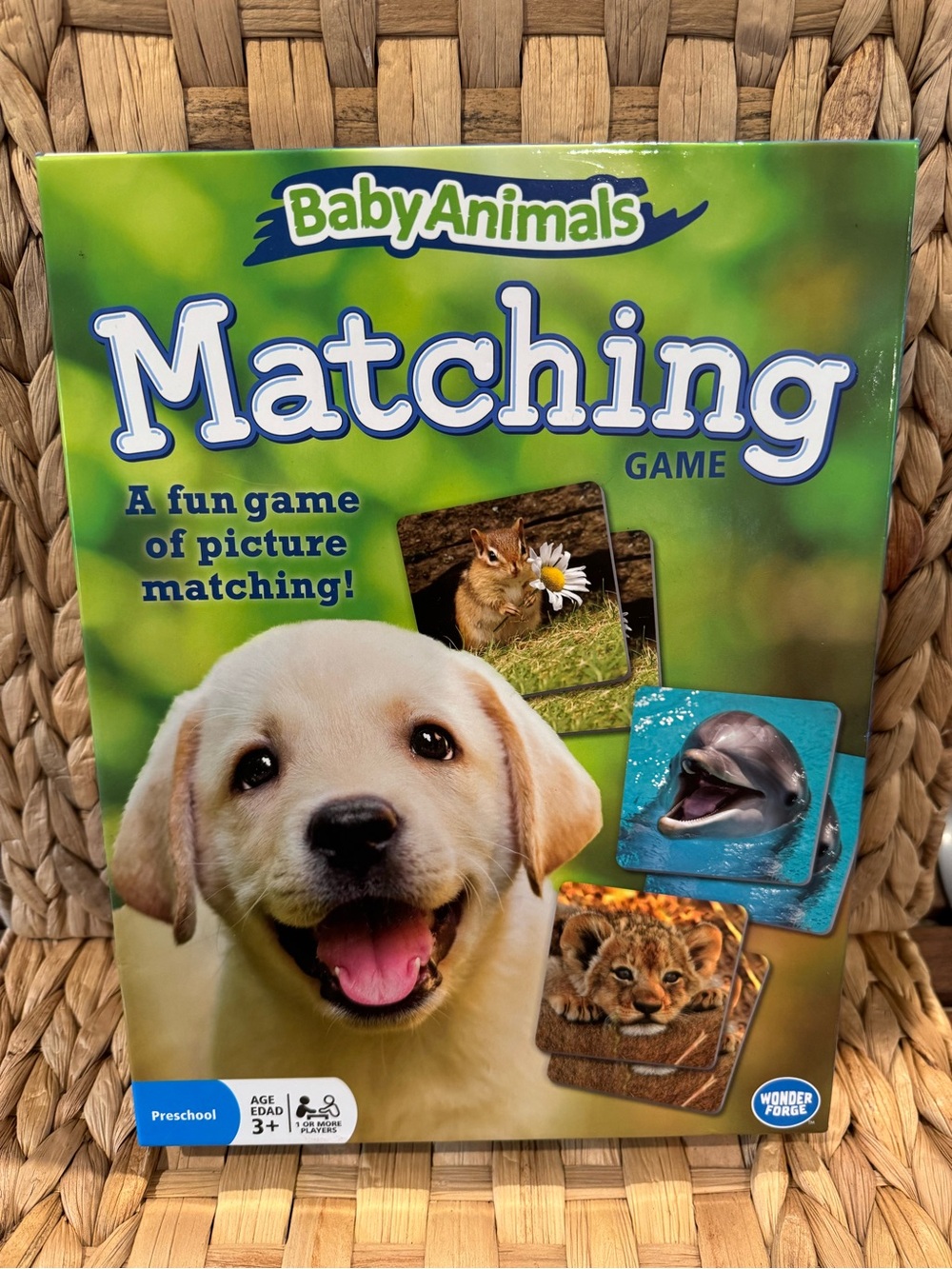 Matching Game Baby Animals picture matching for ages 3+ preschool +